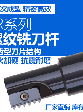 道勤数控梳齿刀片螺纹铣刀杆刀盘SR0017H14/SR0010H12/SR0014H14