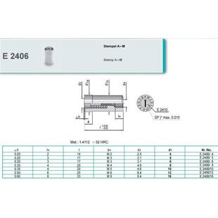 模具日期章 替代Meus-burger模斯堡 E2406/5 E2406/6 字母章A-M