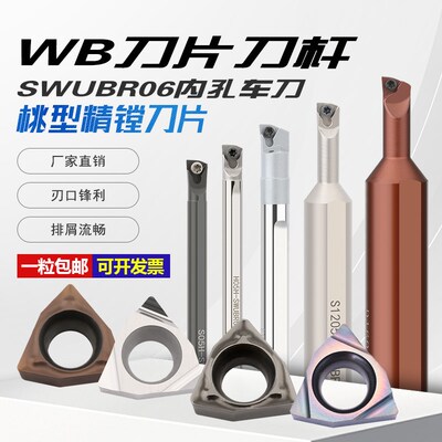 93度桃型镗孔小刀杆钨钢高速钢C05H/C06J/SWUBR06WBMT060102L-F粒