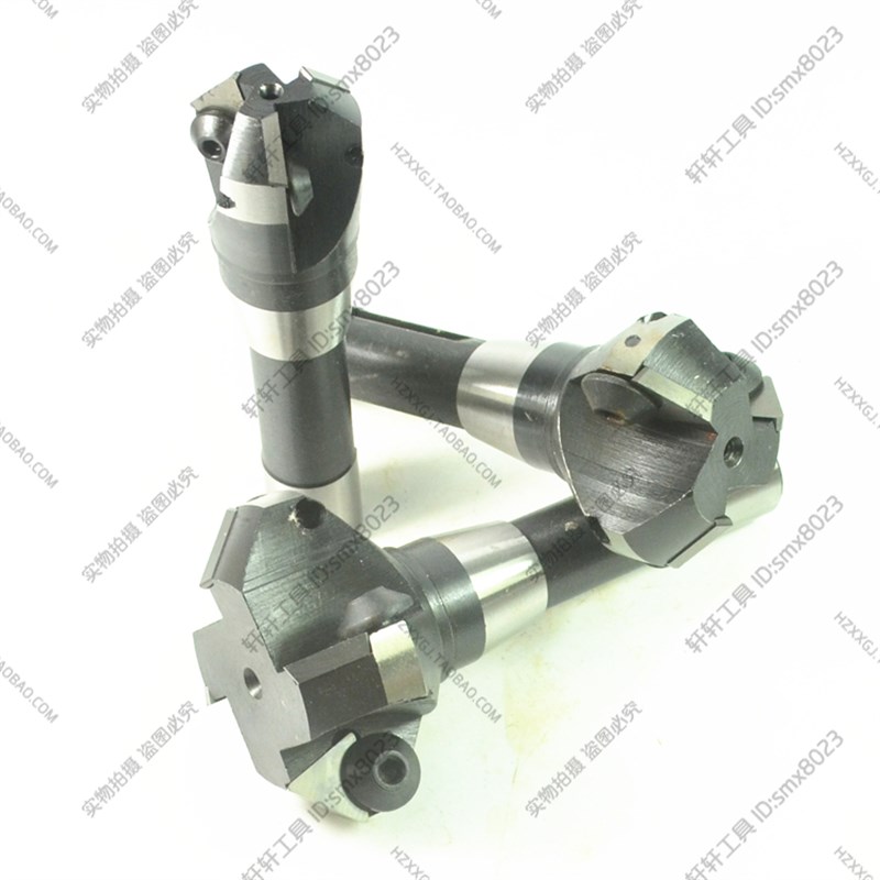 R8可转位45度90倒角刀锪钻立面铣刀盘机夹可换刀片6 380mm炮塔铣