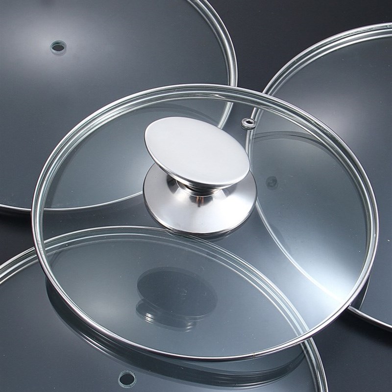 玻璃锅盖家用砂锅煎炒菜锅盖子小18cm20可视24可立26厘米30大34寸