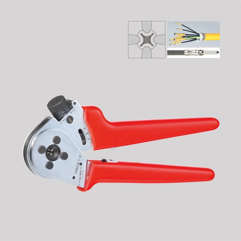 华胜工具 压线钳 航空端子四心轴压接钳 端子压接钳 hsc8 1-4