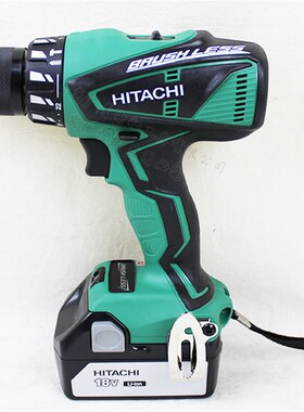 HITACHI日立DV18DBEL充电高壹冲击钻18V无刷手枪钻锂电池手电钻