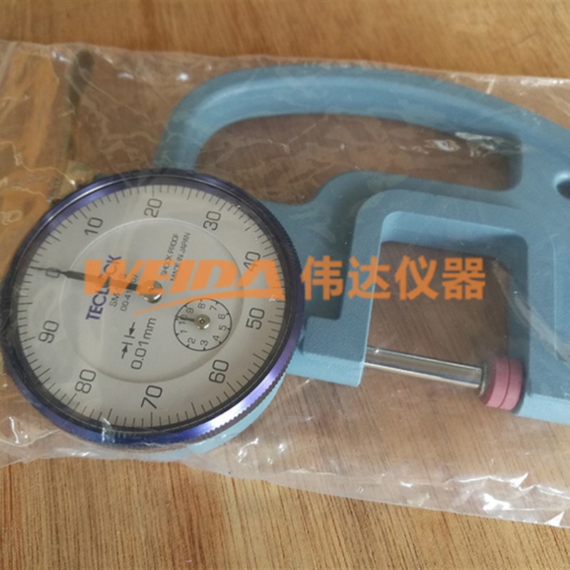 日本得乐TECLOCK针盘式厚薄规 SM-528厚度计 厚度规