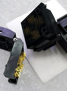 IC51-0644-807-6测试座 QFP64烧录座/转换座/IC测试座 0.5MM间距