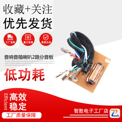 二分频器 发烧高低音二分频器 DIY迷你书架音响音箱喇叭2路分音板