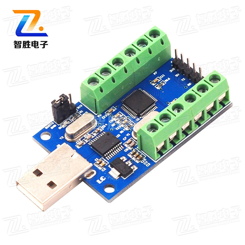 USB接口10路通道12Bit位AD采样数据采集STM32UART通信10路ADC模块