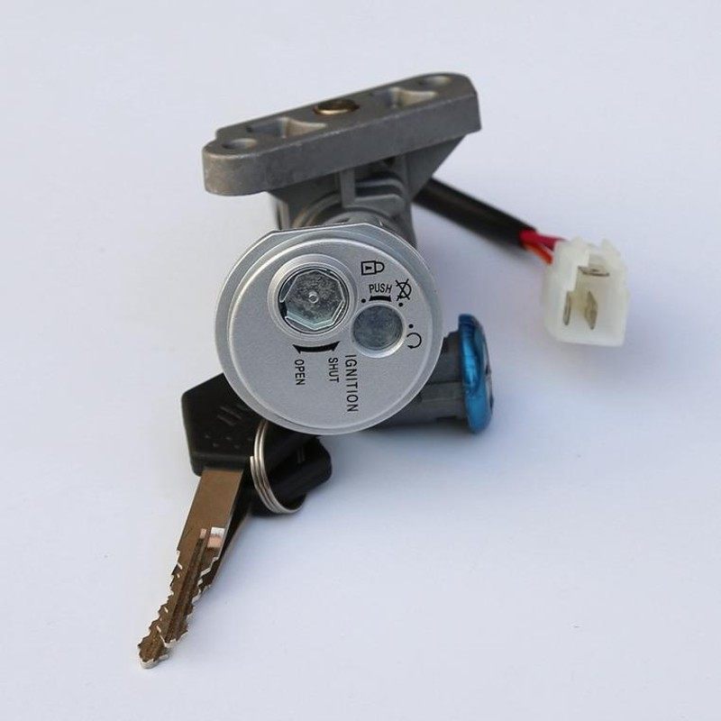 铃木畅迪FW110弯梁摩托车电门锁套锁全车锁钥匙点火开关配件包邮