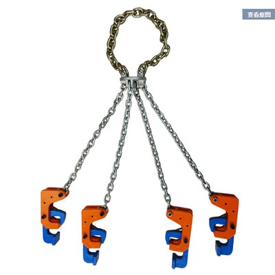 油桶吊钳四爪多功能吊钩油桶夹具专用吊具起重钳双链条夹子叉车