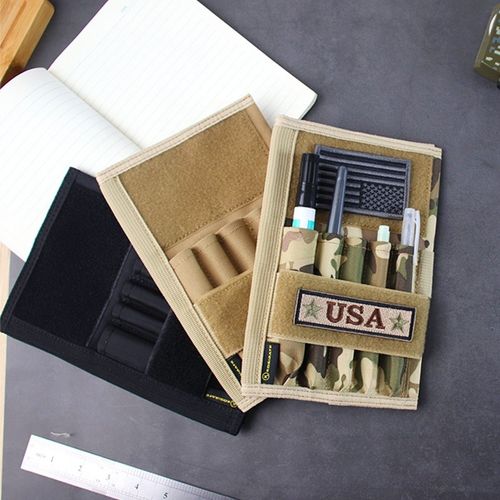 KOSIBATE户外战术备忘录封面战事笔记本日记本书皮多功能笔袋迷彩