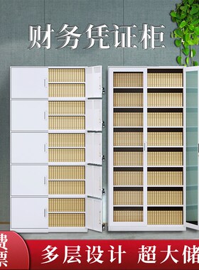 办公室财务凭证柜档案柜会计资料文件柜多层带锁储物收纳铁皮柜子