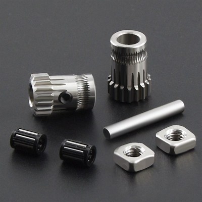 3D打印机配件 BMG双轮减速挤出轮改良升级版 新款双齿轮挤出套件