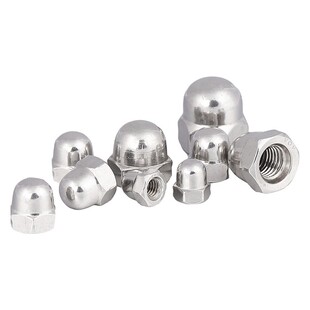 1.5 1.25 304不锈钢细牙盖型形螺母细牙盖帽M10M12M14M16M18M20