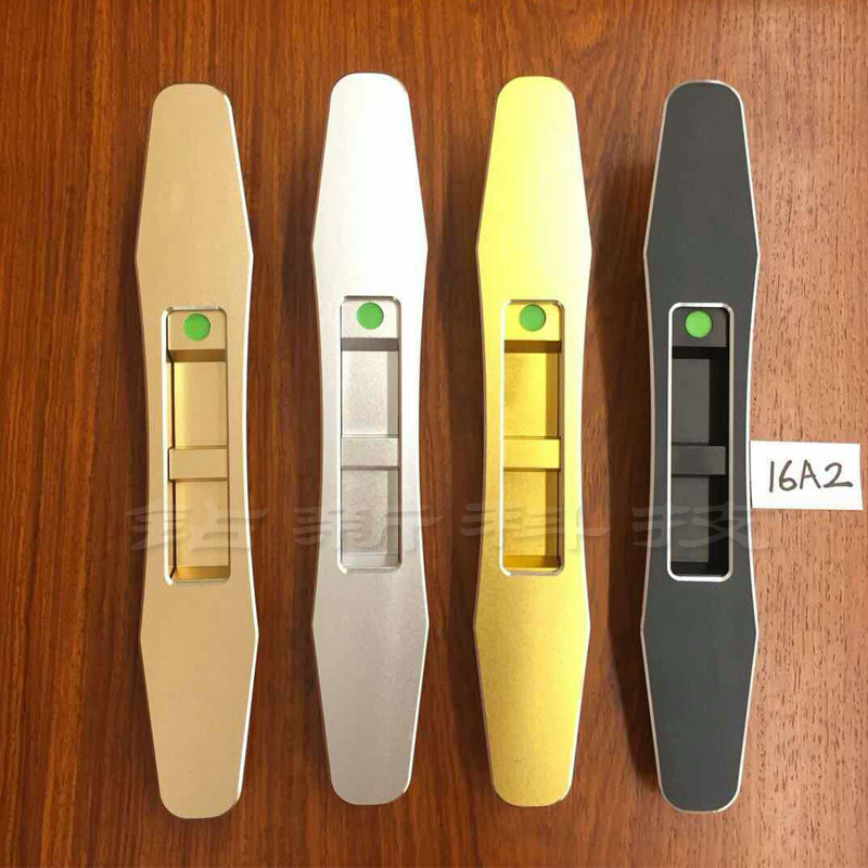 钻新推拉门重型移门锁铝合金氧化砂金银小蛮腰加厚门锁家用通用型