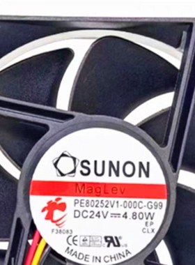 全新SUNON建准 PE80252V1-000C-G99 24V 4.8W 8cm厘米 变频器风扇
