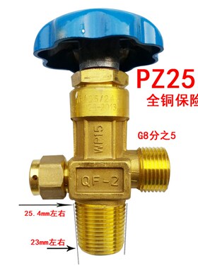 PZ25.4二氧化碳阀门小钢瓶粗牙焊炬阀门灭火器改装阀门黄铜嘴子阀
