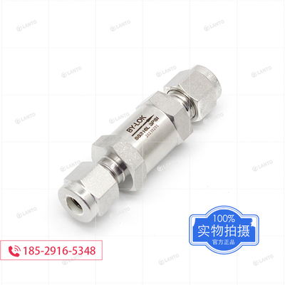 316L不锈钢卡套单向阀3000psi止逆阀开启压力1psi替代swagelok