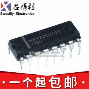 全新 MAX3232 MAX3232CPE MAX3232EPE DIP-16 RS-232收发器