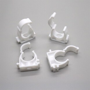 PVC/PPR塑料管卡扣迫码带盖帽20 25 32线管水管卡U型固定可拼接卡