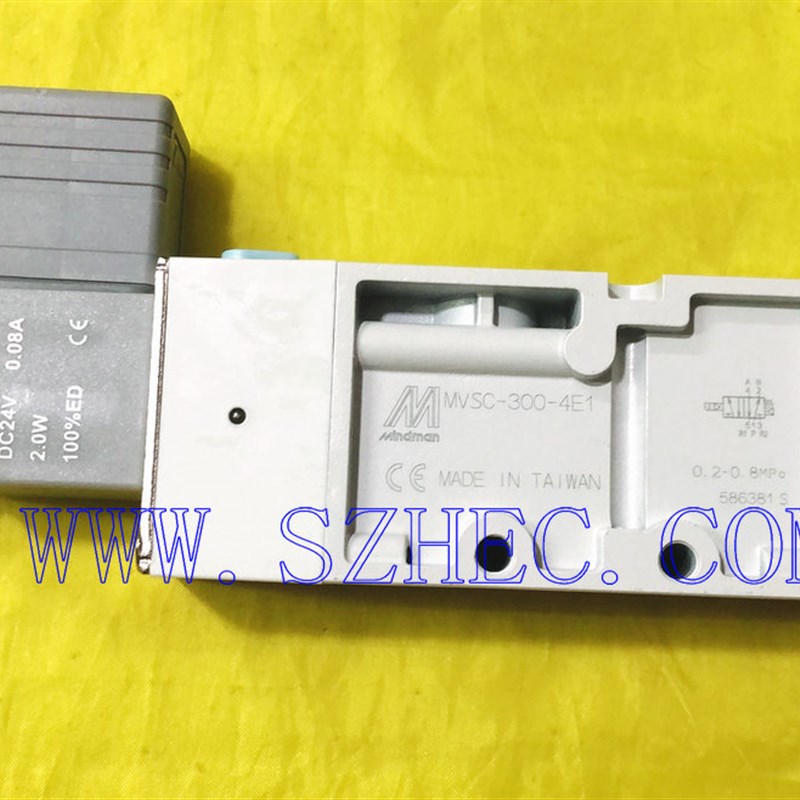 台湾金器 MINDMAN 电磁阀 MVSC-300-4E1DC24V AC220V AC110V