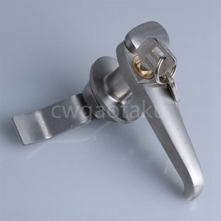 MS308-3C不锈钢把手锁电箱机柜锁 控制箱网络机柜门锁 户外防雨锁