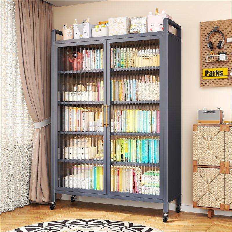 钢制书柜对开门儿童书架防尘储物柜家用多功能一体卧室展示置物柜,农用物资,苗木固定器/支撑器,淘宝优惠券,粉丝福利购,淘宝优惠卷