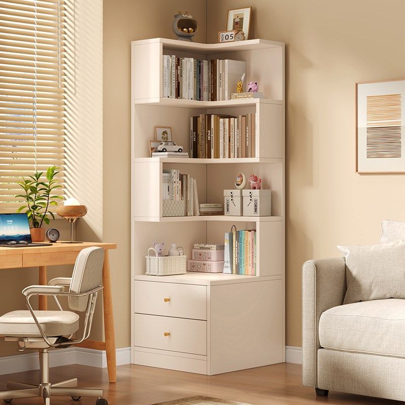 实木转角书柜家用卧室落地置物架客厅靠墙收纳柜子收纳柜一体书架,农用物资,苗木固定器/支撑器,淘宝优惠券,粉丝福利购,淘宝优惠卷