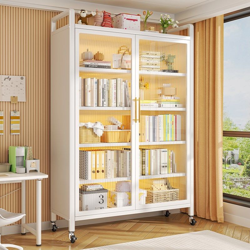 书柜储物柜一体靠墙可移动家用钢制书架客厅卧室防尘置物架收纳柜,农用物资,苗木固定器/支撑器,淘宝优惠券,粉丝福利购,淘宝优惠卷