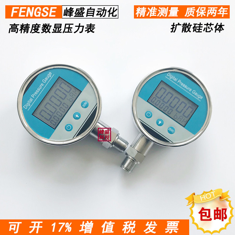 精密数字压力表数显扩散硅高精度压力计负压峰值五位数真空表Y100