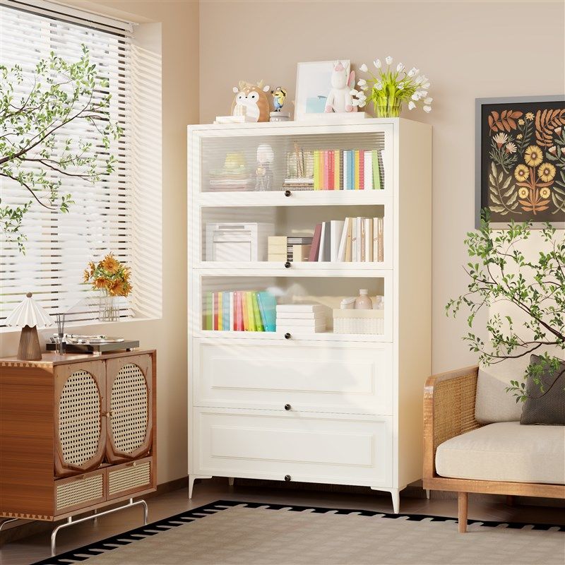 钢制书柜带玻璃门儿童书架客厅落地置物架家用防尘展示储物柜,农用物资,苗木固定器/支撑器,淘宝优惠券,粉丝福利购,淘宝优惠卷