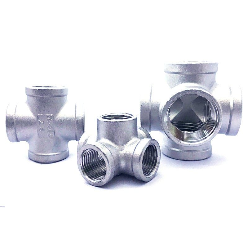 304不锈钢内丝货架五通4分 6分1寸 立体五通五个出水口水管接头