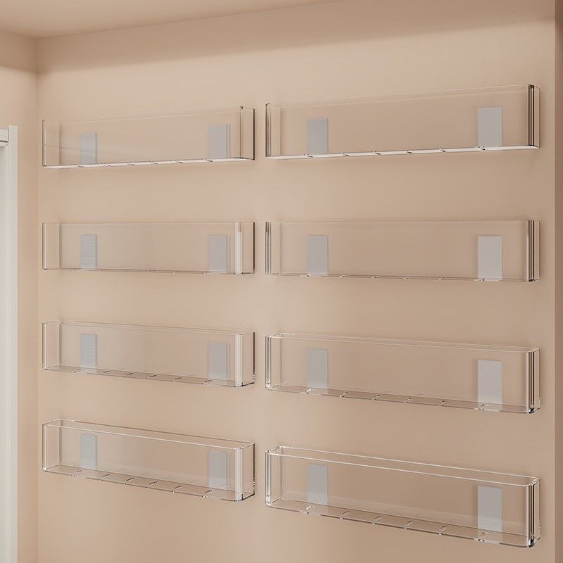 CD展示架亚克力透明收纳盒书本杂志专辑黑胶唱片收藏壁挂防尘架子