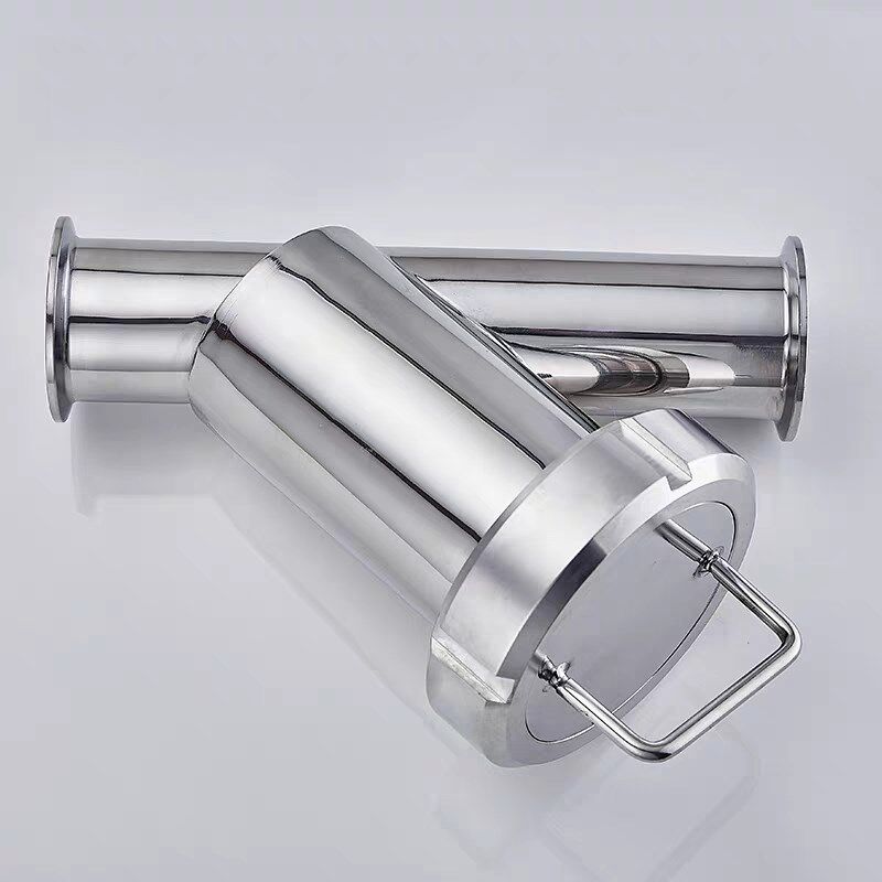 316快装焊接Y型过滤器 304不锈钢食品卫生级卡箍式法兰式过滤器