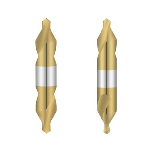 6M2品质度钛高速钢中心钻 德国工艺M35含钴镀钛中心钻A2
