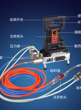 注浆机水固化高压防水灌浆机防水材料丙烯盐酸双液注浆液堵漏机器