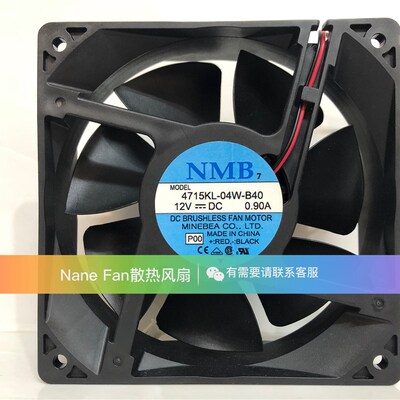 全新NMB风机UPS C6K电源4715KL-04W-B40散热风扇12CM DC12V 0.90A