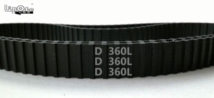 96齿 橡胶 同步带 双面齿 同步皮带 360L 梯形齿 传动带
