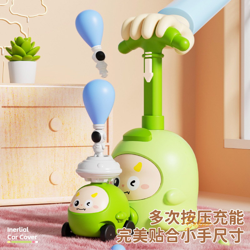 25新款儿童玩具小猪空气动力车,飞天气球车宝宝释放精力神器06