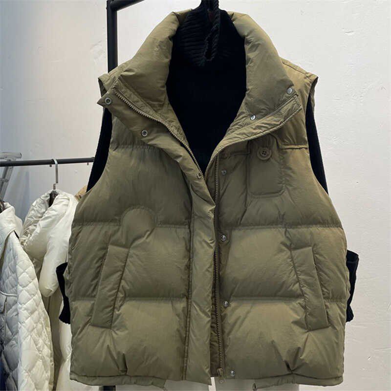 2024秋冬新款羽绒棉马甲女短款韩版宽松外穿坎肩背心马夹加厚外套