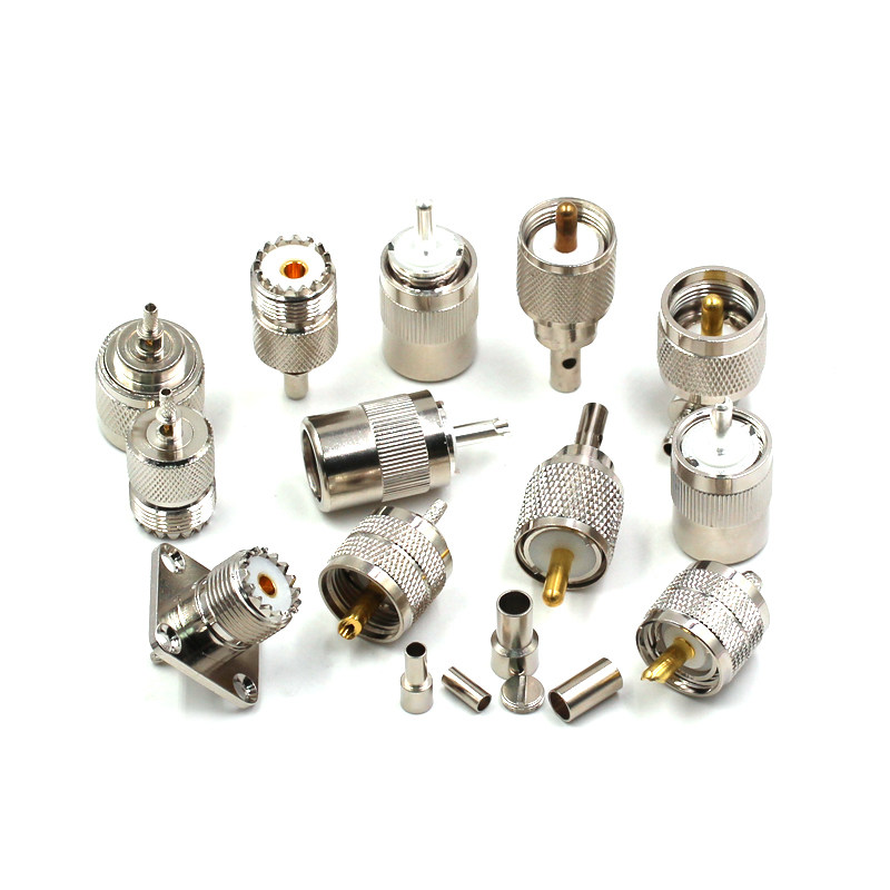 高频头UHF公头接线头 UHFJ-1.5-3-5-7 M公SL16公头做线头RG58/6/8