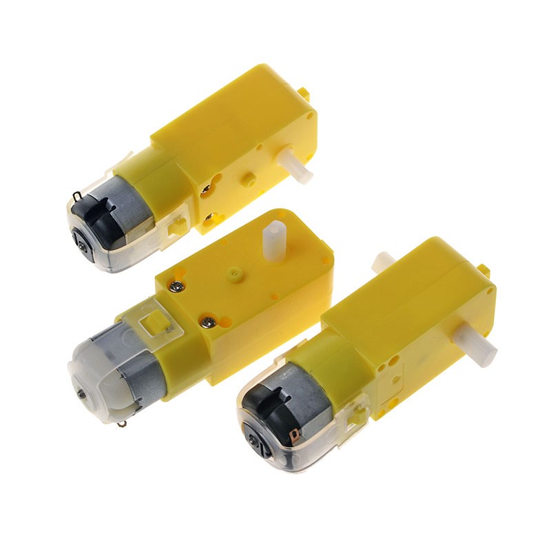 3V/6V/12V小黄马达直流减速齿轮电机单轴双轴机器人130强磁发动机