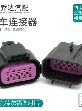15326842 10孔德尔福型汽车连接器 别克君威大灯总成插头15326847