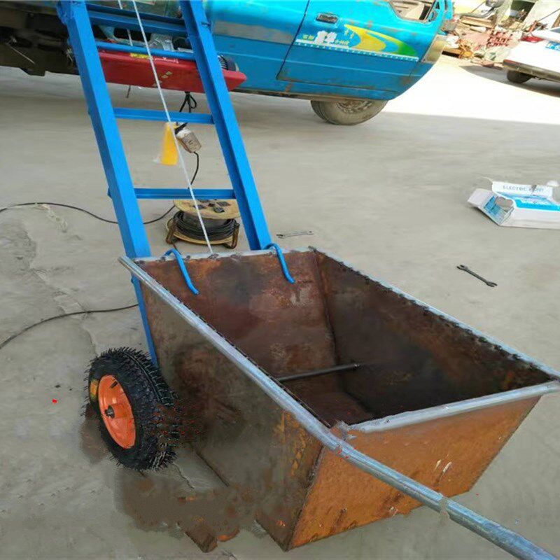 车载粮食提升机上粮机斗式称重升降上粮折叠爬坡机下乡收粮输送机