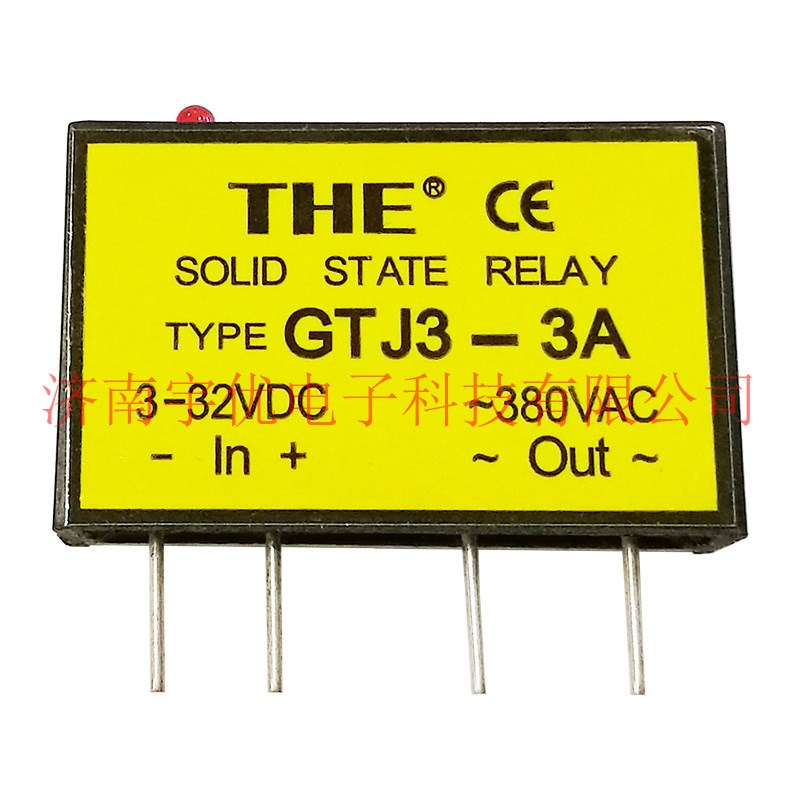 THE无锡天豪 GTJ3-1A 2A 3A 4A 5A 8A 单列直插交流固态继电器