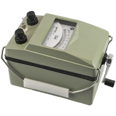 梅格摇表ZC11D-10 2500V上海第六电表厂电工绝缘电阻表指针兆欧表