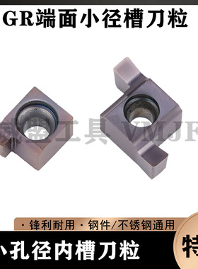 数控切槽刀片 小孔内槽刀粒6GR100/7GR100/8GR200/9GR300 槽刀头