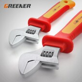 绿林绝缘活动活口开口扳手五金工具管钳搬手家用万用扳手板子工具