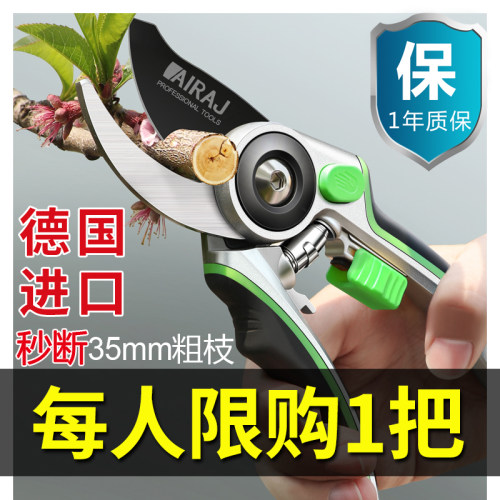 日本进口修枝剪园艺专用剪刀德国园林不锈钢修花果树省力花卉花剪