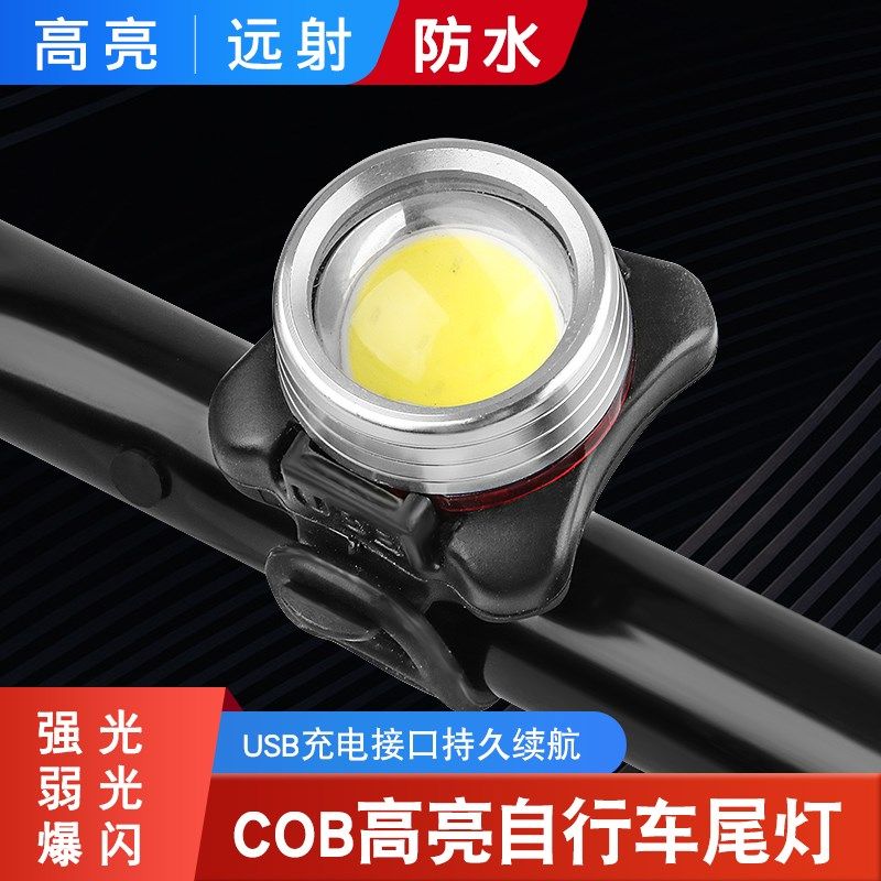 COB爆闪山地自行车灯单车夜骑夜跑尾灯充电警示闪光信号照明头灯,农用物资,苗木固定器/支撑器,淘宝优惠券,粉丝福利购,淘宝优惠卷