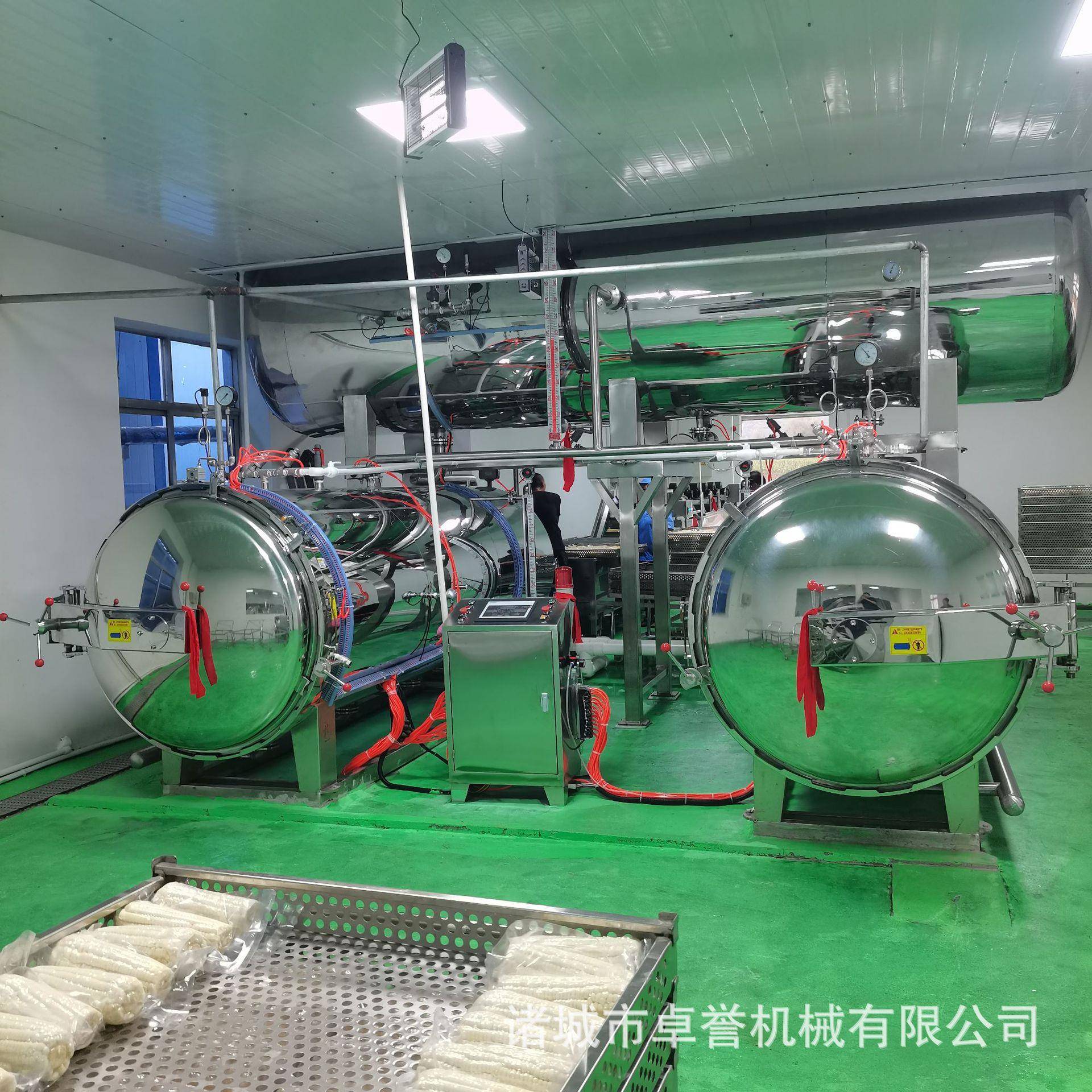 宠物食品熟食豆干灭菌锅卤蛋玉米八宝粥高温灭菌罐预制菜杀菌设备